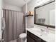 Clean bathroom with shower and vanity at 2178 Grist Mill Dr, Concord, NC 28025