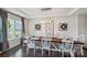 Spacious dining area with farmhouse table and decorative wall at 2178 Grist Mill Dr, Concord, NC 28025