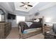 Spacious bedroom with a king-size bed and plenty of storage at 3111 Hendricks Chapel Ln, Charlotte, NC 28216