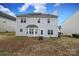 Two-story house with backyard patio and fire pit at 3111 Hendricks Chapel Ln, Charlotte, NC 28216