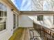 Wooden deck with railing and stairs providing an outdoor relaxation and entertainment space at 3605 Truxton Ct, Waxhaw, NC 28173