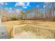 View from wood deck overlooking backyard at 4105 Glenola Dr, Waxhaw, NC 28173