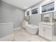 Elegant bathroom with freestanding soaking tub and double vanities at 7117 W Sugar Creek Rd, Charlotte, NC 28269