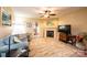 Living room with a fireplace, comfortable seating, and french doors leading to an outdoor space at 749 21St Ne Ave, Hickory, NC 28601