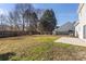 Backyard with wooden fence and patio area at 8018 Trotter Rd, Charlotte, NC 28216