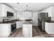 Modern kitchen with white cabinets and granite countertops at 8018 Trotter Rd, Charlotte, NC 28216