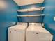 Laundry room with washer, dryer, and shelving at 811 Colonial Dr, Rock Hill, SC 29730