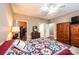 Spacious bedroom with walk-in closet and ceiling fan at 823 Wynnshire Dr # C, Hickory, NC 28601