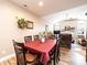 Bright dining room with hardwood floors and access to living room at 823 Wynnshire Dr # C, Hickory, NC 28601