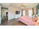 Main bedroom with large windows and hardwood floors at 8708 Sweet Sage Ln, Charlotte, NC 28227