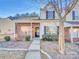 Inviting brick front exterior of charming townhome with landscaping at 17015 Greenlawn Hills Ct, Charlotte, NC 28213