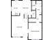 Main floor plan with living room, kitchen, primary bedroom, and bathroom at 17015 Greenlawn Hills Ct, Charlotte, NC 28213