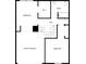 Second floor plan showing two bedrooms, a bathroom, and a hallway at 17015 Greenlawn Hills Ct, Charlotte, NC 28213