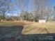 Large backyard with shed and mature trees at 2705 Lowell Bethesda Rd, Gastonia, NC 28056