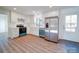 Modern kitchen with stainless steel appliances and white cabinets at 2705 Lowell Bethesda Rd, Gastonia, NC 28056