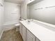 Updated bathroom with double vanity and tub/shower combo at 3744 Amber Meadows Dr, Charlotte, NC 28269