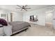 Bright bedroom featuring a ceiling fan and ample space at 6270 Durango Way, Denver, NC 28037