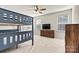 Bedroom with a built-in bunk bed and window at 6270 Durango Way, Denver, NC 28037