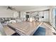 Bright dining room with wooden table and chairs, adjacent to the kitchen at 6270 Durango Way, Denver, NC 28037