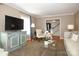 Spacious living room featuring hardwood floors and a neutral color palette at 6800 Newhall Rd, Charlotte, NC 28270