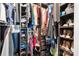 Organized walk-in closet offers ample storage for clothing and accessories at 712 Georgie St, Troutman, NC 28166