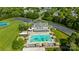 Community pool with lounge chairs at 7905 Oratorio Pl, Charlotte, NC 28270