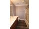 Bathroom with single vanity and shower/tub combo at 1419 Riverwood Ct, Rock Hill, SC 29732