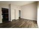 Living room with hardwood floors and access to kitchen at 1419 Riverwood Ct, Rock Hill, SC 29732