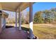 Brick front porch with columns overlooks yard at 1491 Black Hwy, York, SC 29745