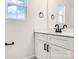 Clean bathroom with white vanity and black fixtures at 1520 Nectar Way, Kannapolis, NC 28027