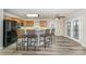 Kitchen with island and black appliances at 182 Grand View Dr, New London, NC 28127