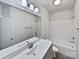 Clean bathroom with a bathtub and double vanity at 1924 Felts Pkwy, Fort Mill, SC 29715