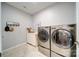 Convenient laundry room featuring modern appliances at 201 Picasso Trl, Mount Holly, NC 28120