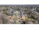 Picturesque aerial shot of the neighborhood, highlighting the home's setting at 202 Cedar St, Belmont, NC 28012