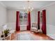 Bright dining room with a large window and a neutral color palette at 2213 Genesis Dr, Monroe, NC 28110