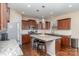 Spacious kitchen featuring granite countertops and an island at 232 Morgans Branch Rd, Belmont, NC 28012