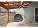 Covered patio with hanging chair and ceiling fan at 4182 Cordell Ct, Midland, NC 28107