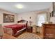 Cozy bedroom with a double bed, wooden furniture, and a neutral color scheme at 421 Wood Bridge Rd, Statesville, NC 28625