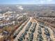 This is an aerial view of the beautiful residential community with nearby lake and tree line at 5115 Waterloo Dr, Fort Mill, SC 29708