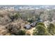 Aerial view showcasing the house and surrounding neighborhood at 529 Ambassador St, Charlotte, NC 28208