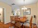 Dining room featuring a wood table and chairs, offering ample space for meals at 5636 Whitehawk Hill Rd, Mint Hill, NC 28227