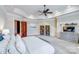 Bright main bedroom with high ceilings and ample closet space at 7213 Fairway Vista Dr, Charlotte, NC 28226