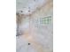 Large walk-in shower with glass enclosure and tile surround at 7213 Fairway Vista Dr, Charlotte, NC 28226