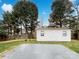 Detached shed with concrete slab in backyard at 10306 Creswell Ct, Charlotte, NC 28215