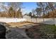 Large fenced backyard with firepit and patio at 120 Moyle Ave, Salisbury, NC 28146