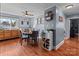 Casual dining area adjacent to the kitchen and laundry area at 120 Moyle Ave, Salisbury, NC 28146