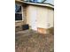 Backyard view with storage shed and patio at 1825 Herrin Ave, Charlotte, NC 28205