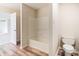 Bathroom with bathtub, shower, and toilet at 2010 Durand Rd, Fort Mill, SC 29715