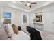 Main bedroom with ceiling fan and natural light at 2025 Tom Sadler Rd, Charlotte, NC 28214