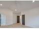 Spacious bedroom with vaulted ceiling and hardwood floors at 2039 Renner St, Charlotte, NC 28216